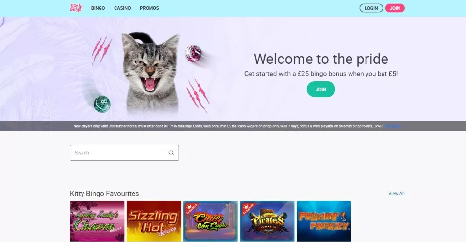 Kitty bingo homepage