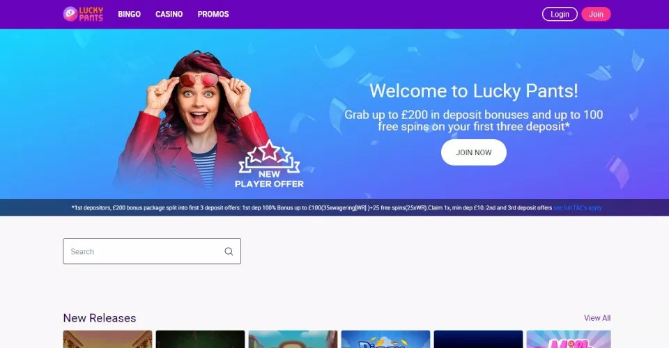 Lucky pants homepage